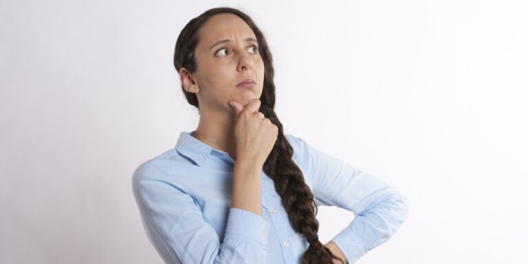 Woman with questioning look